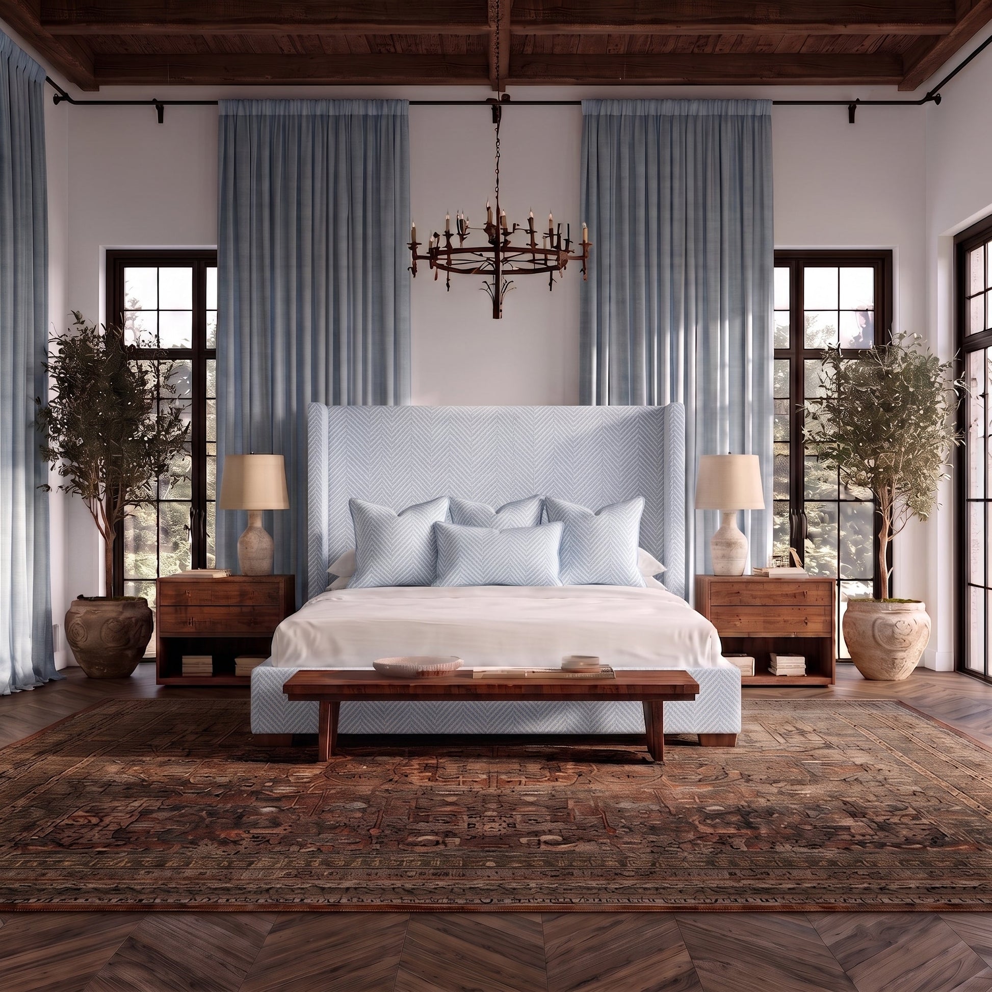 The Selene Bed in Classic Harmony - Lemon Park