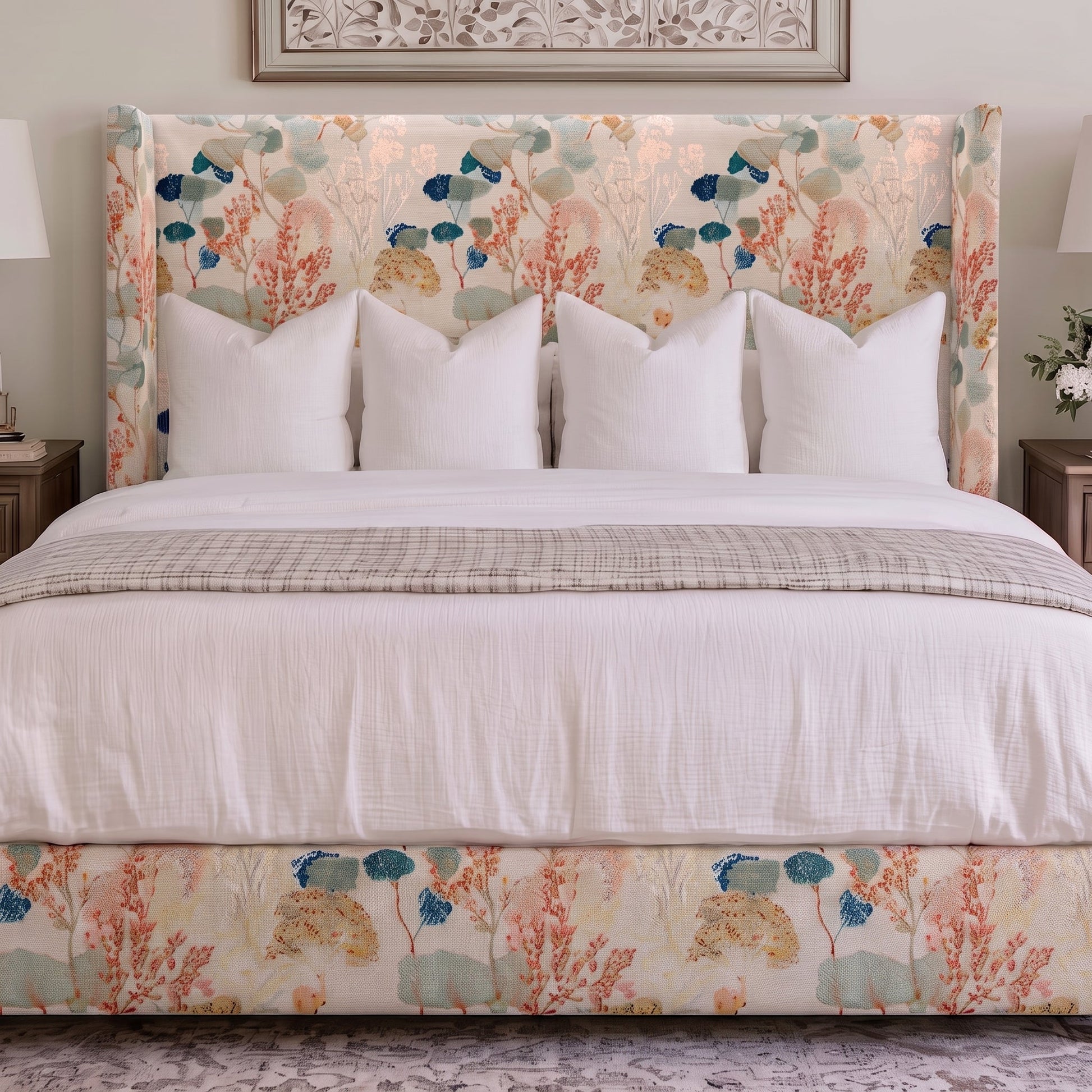 The Selene Bed in Hedgerow - Lemon Park