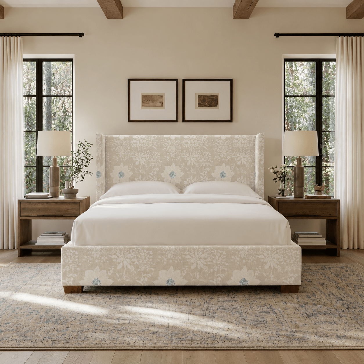 The Selene Bed in Jesse - Lemon Park