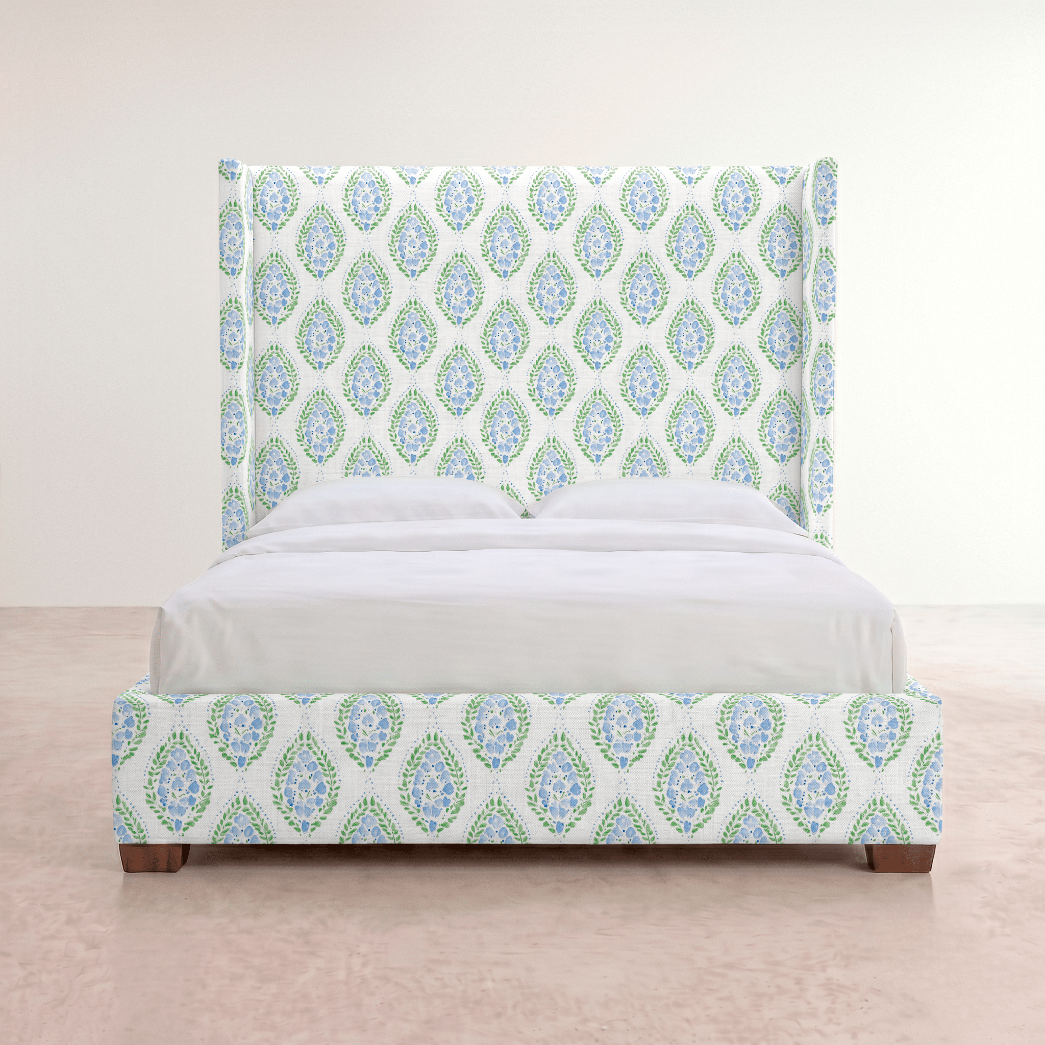 The Selene Bed in Leaf Me Be - Lemon Park