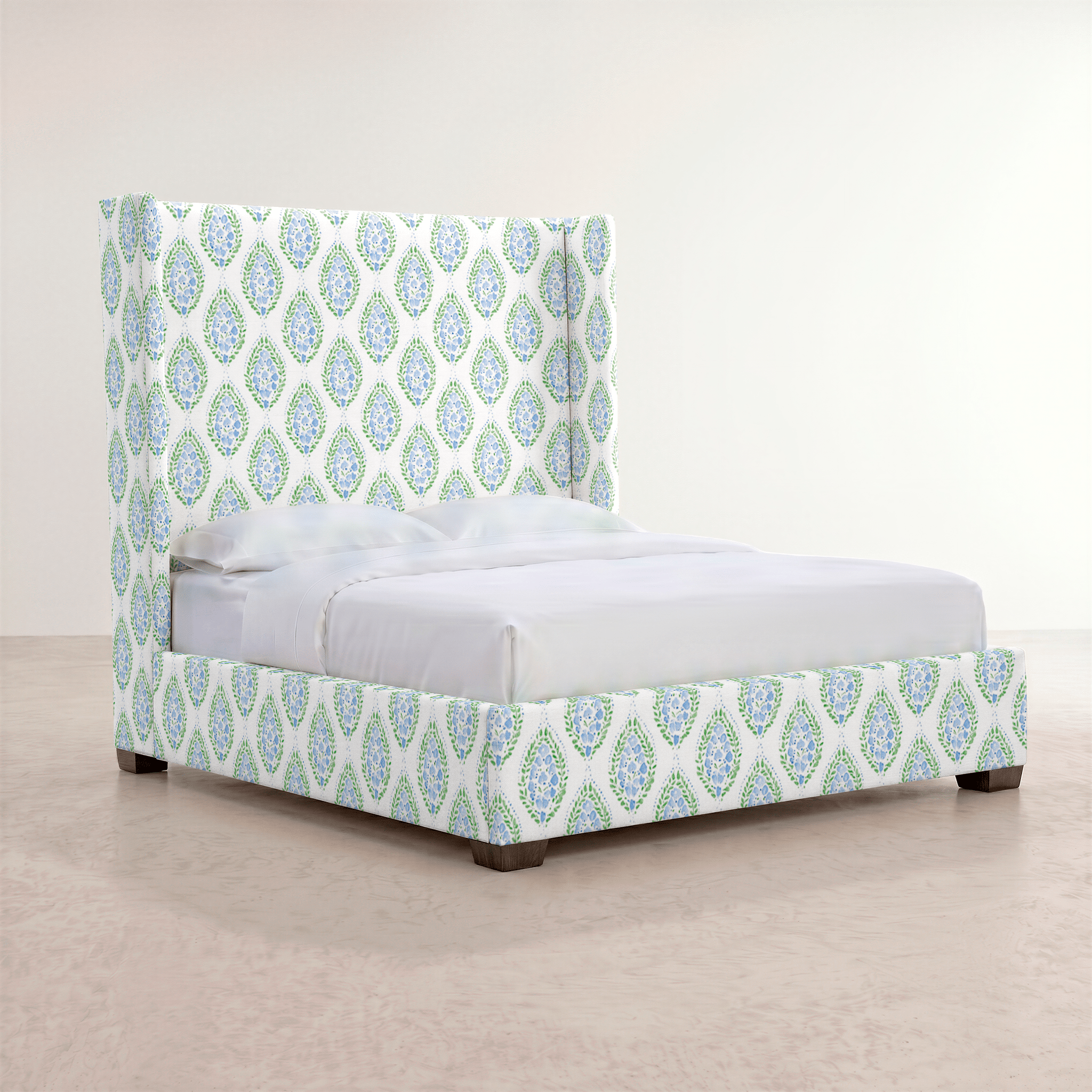 The Selene Bed in Leaf Me Be - Lemon Park