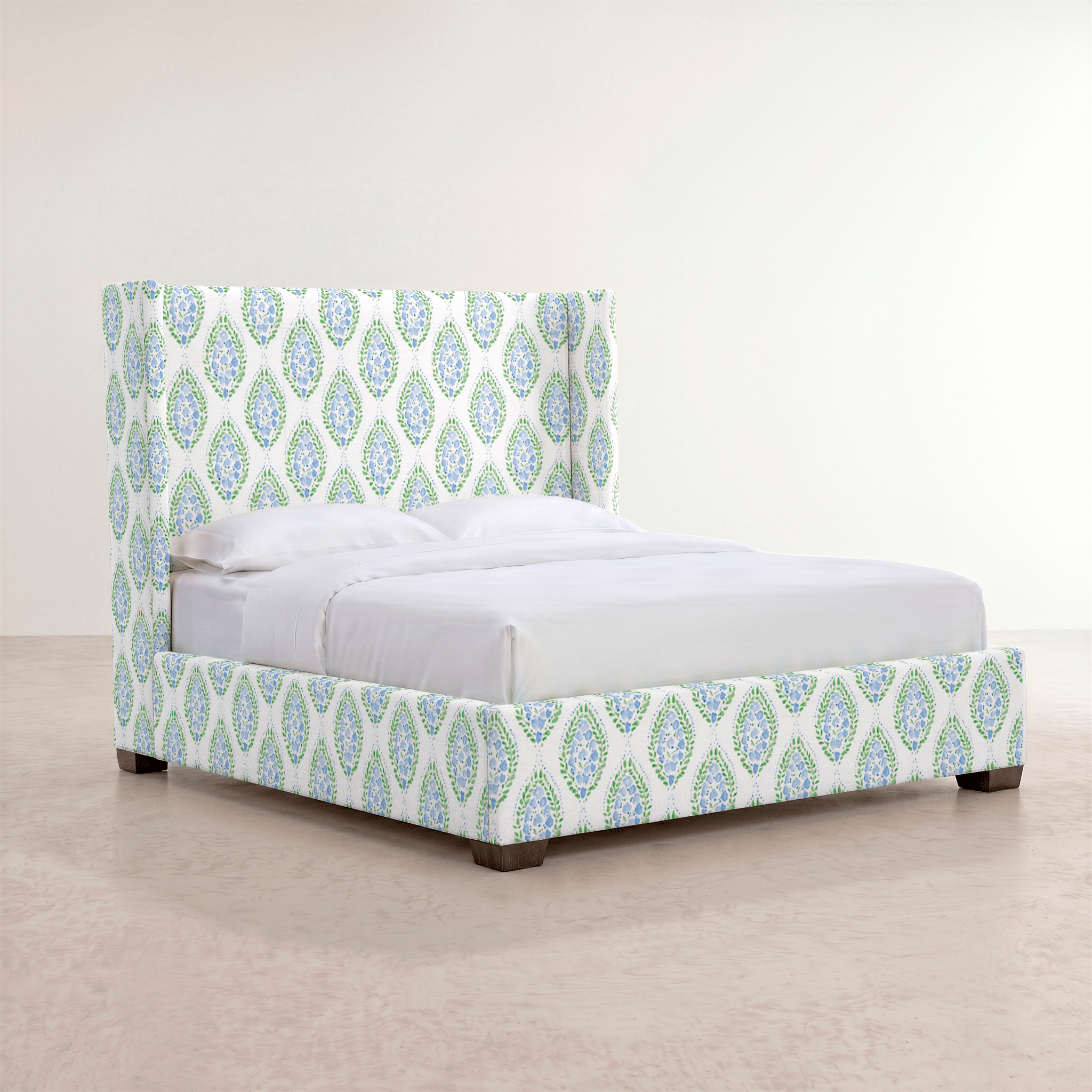 The Selene Bed in Leaf Me Be - Lemon Park