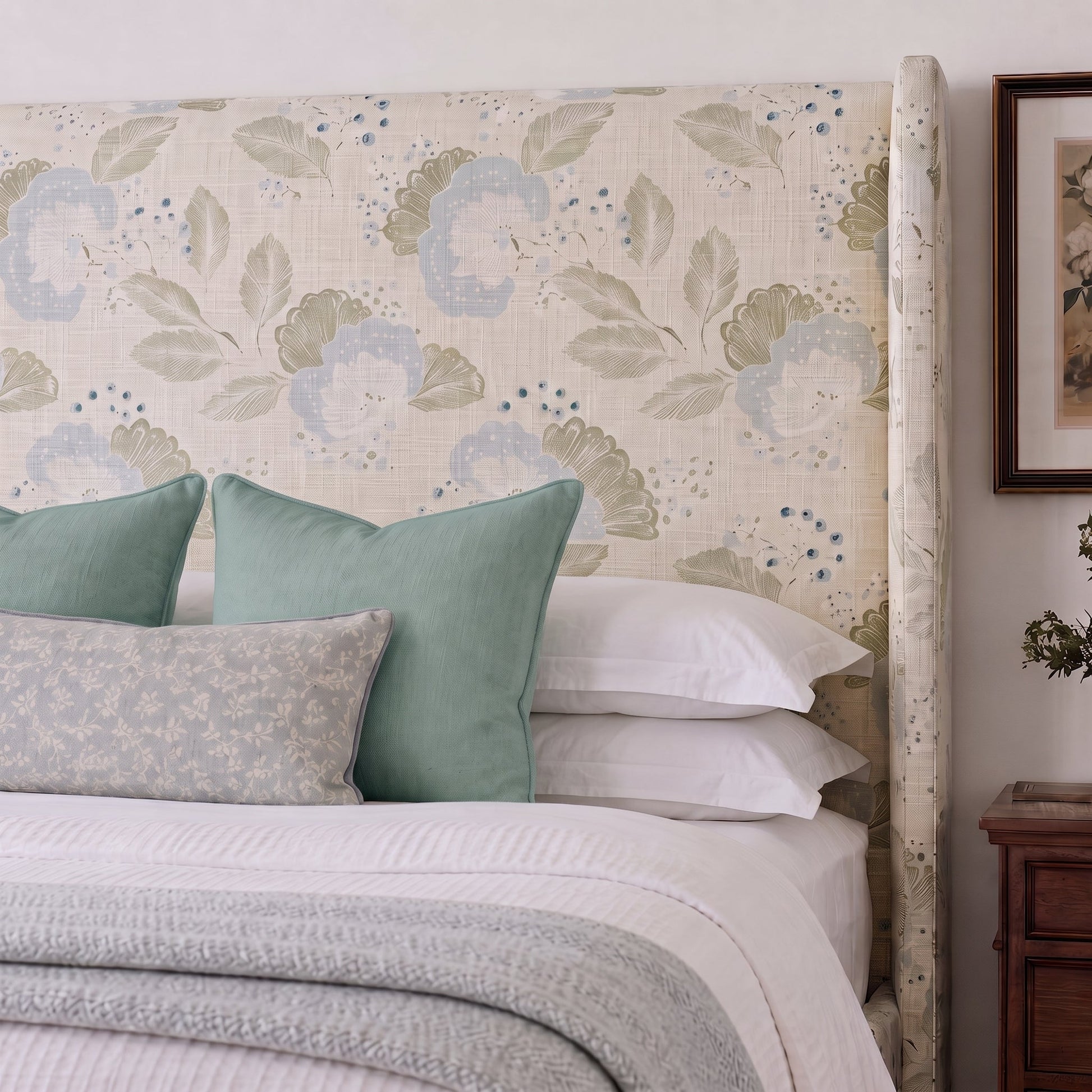 The Selene Bed in Mint to Be - Lemon Park