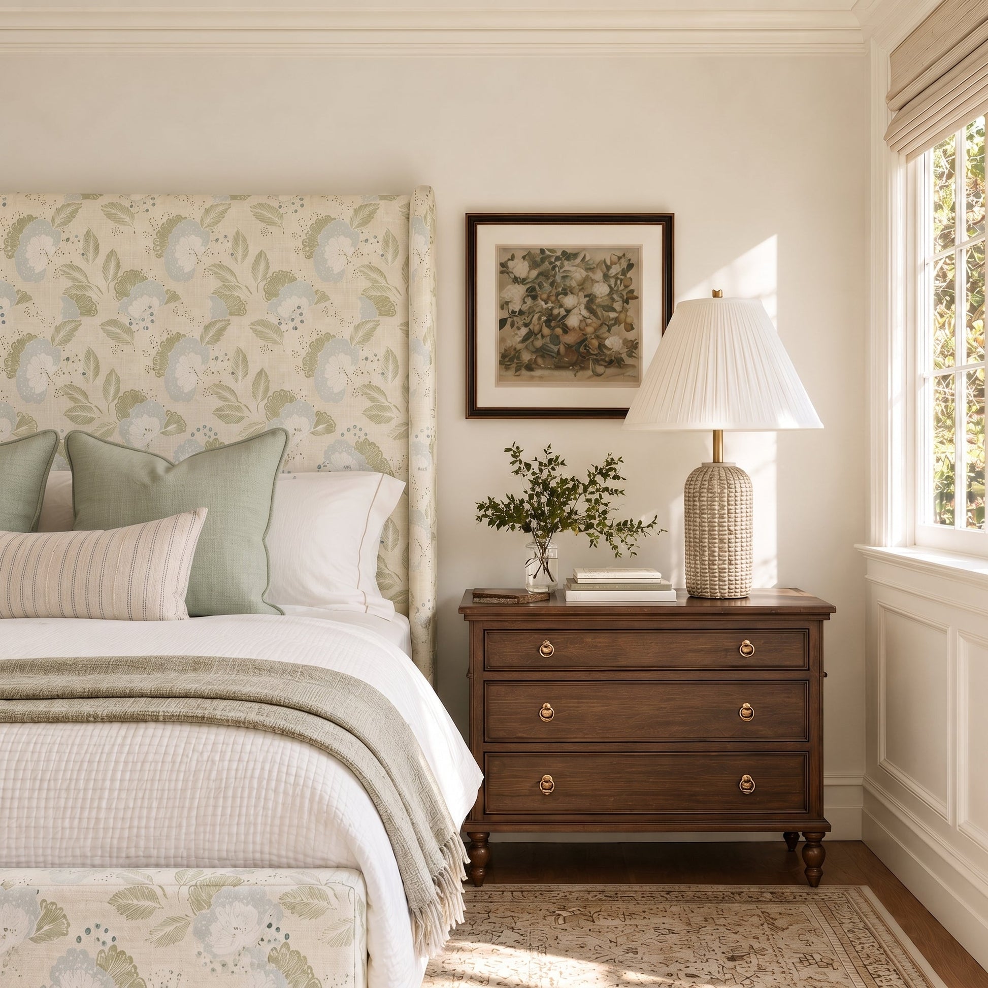 The Selene Bed in Mint to Be - Lemon Park