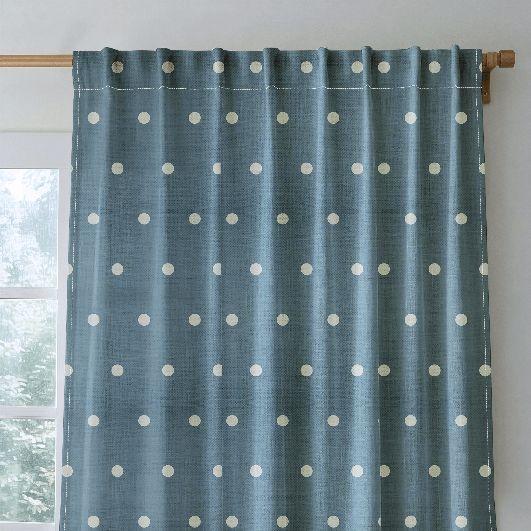 The Silk Garden Aegean Dots - Drapery - Lemon Park