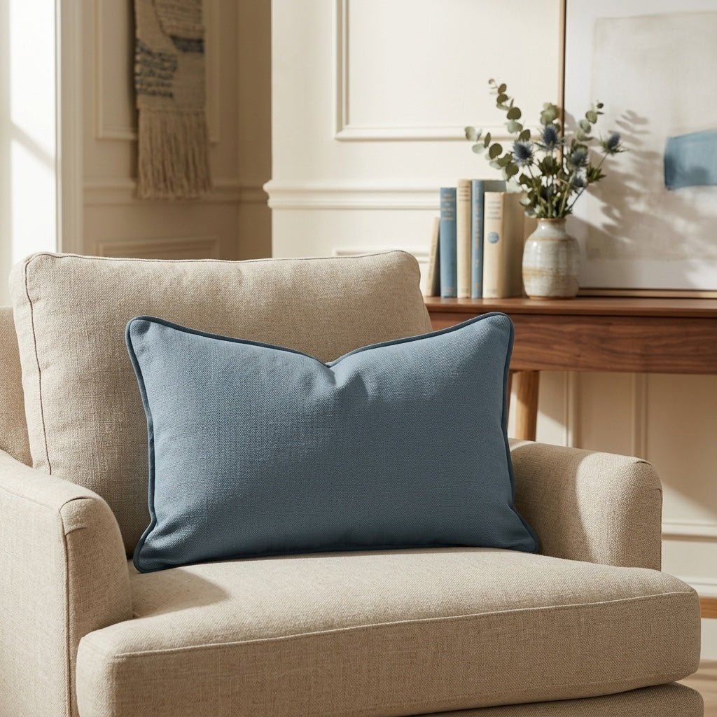 The Silk Garden Aegean Throw Pillow - Lemon Park