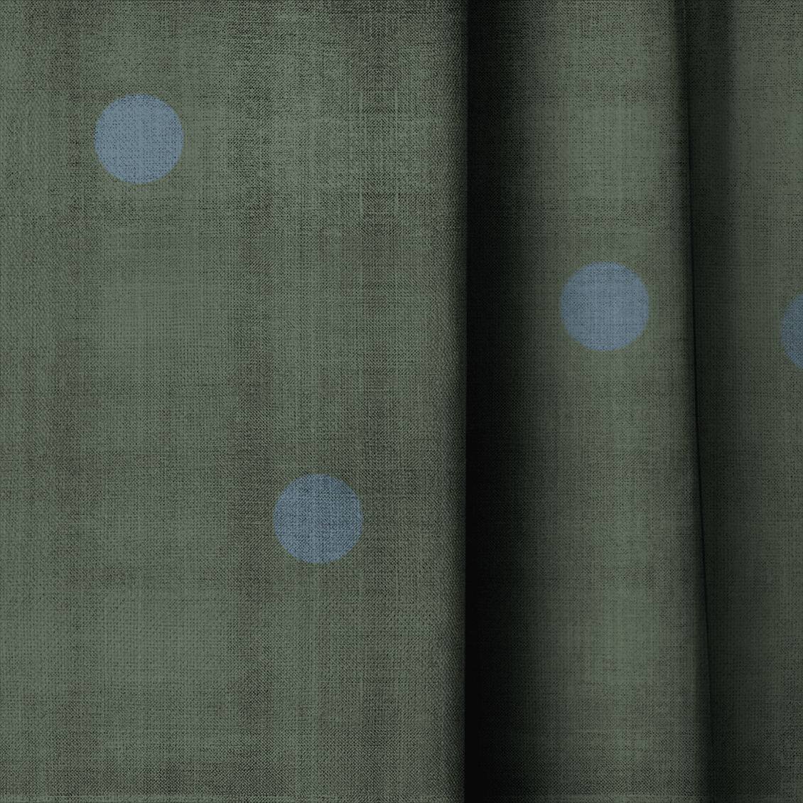 The Silk Garden Evergreen Dots - Drapery - Lemon Park