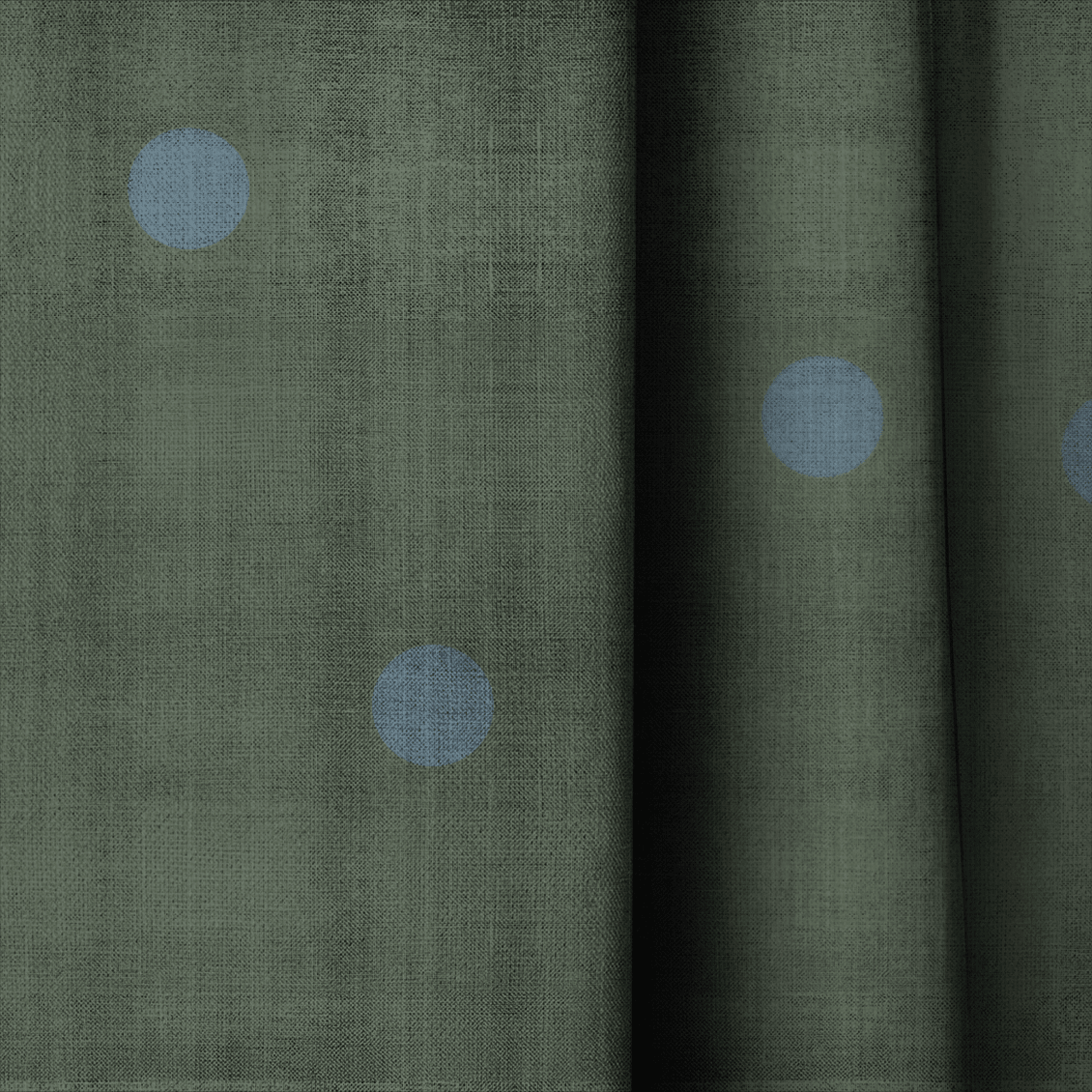 The Silk Garden Evergreen Dots - Drapery - Lemon Park