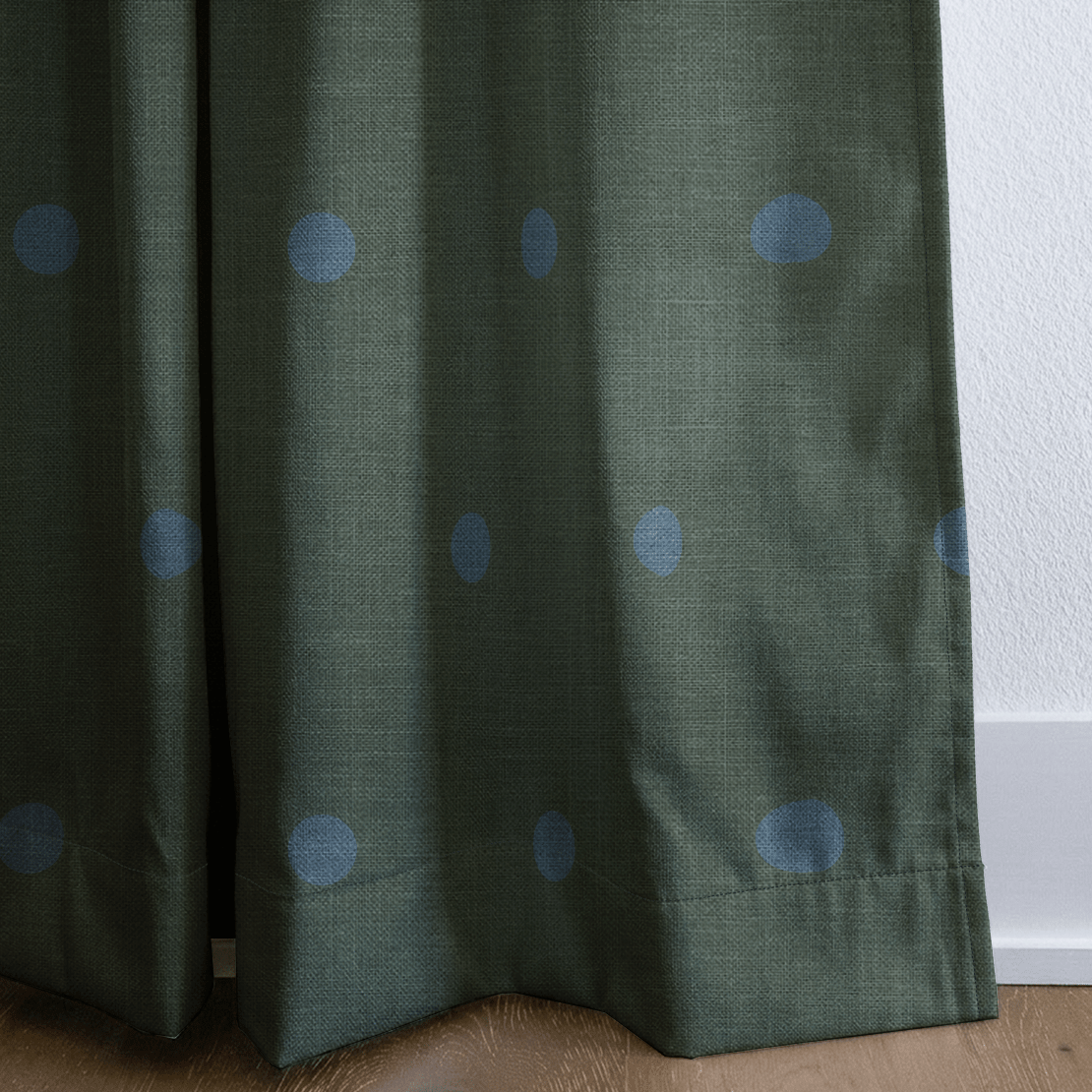 The Silk Garden Evergreen Dots - Drapery - Lemon Park