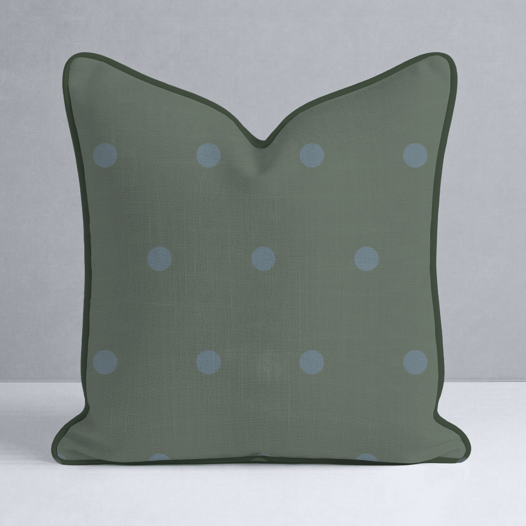 The Silk Garden Evergreen Dots Throw Pillow - Lemon Park