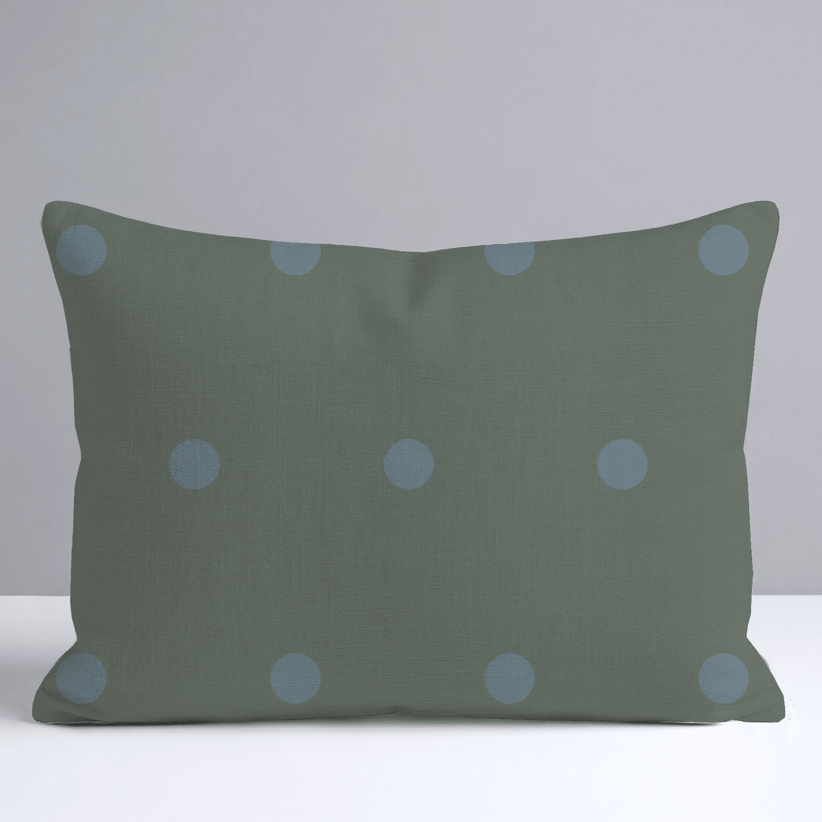 The Silk Garden Evergreen Dots Throw Pillow - Lemon Park