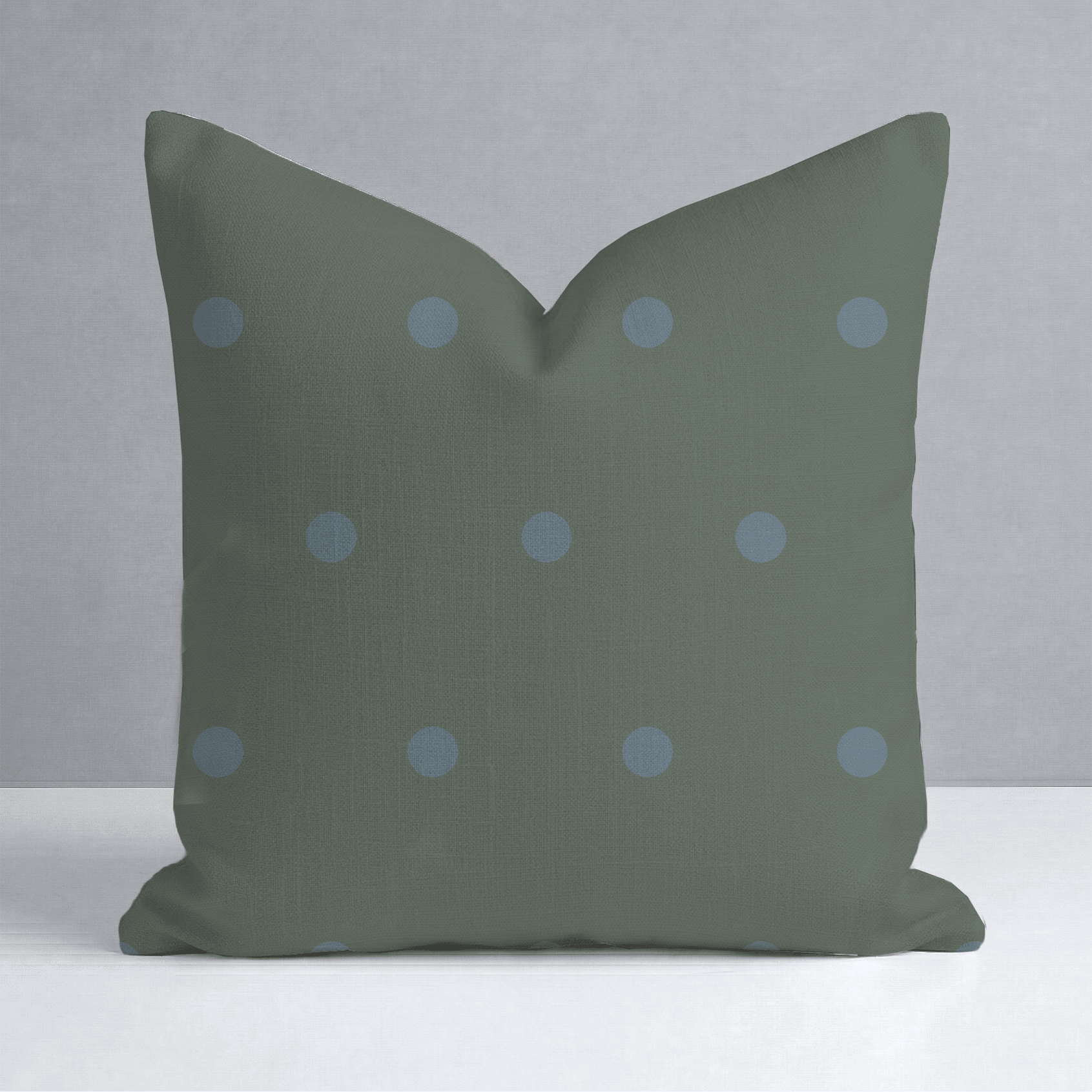 The Silk Garden Evergreen Dots Throw Pillow - Lemon Park
