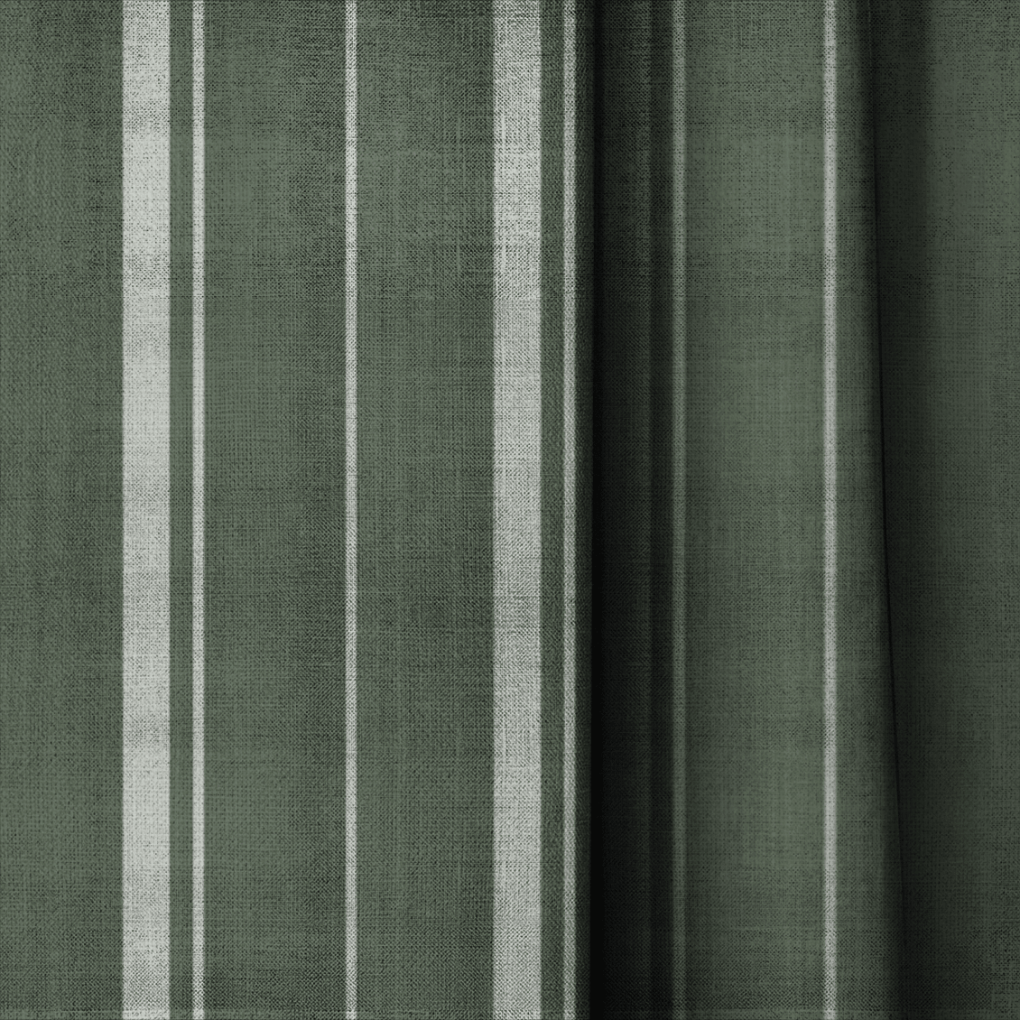 The Silk Garden Evergreen Stripes - Drapery - Lemon Park