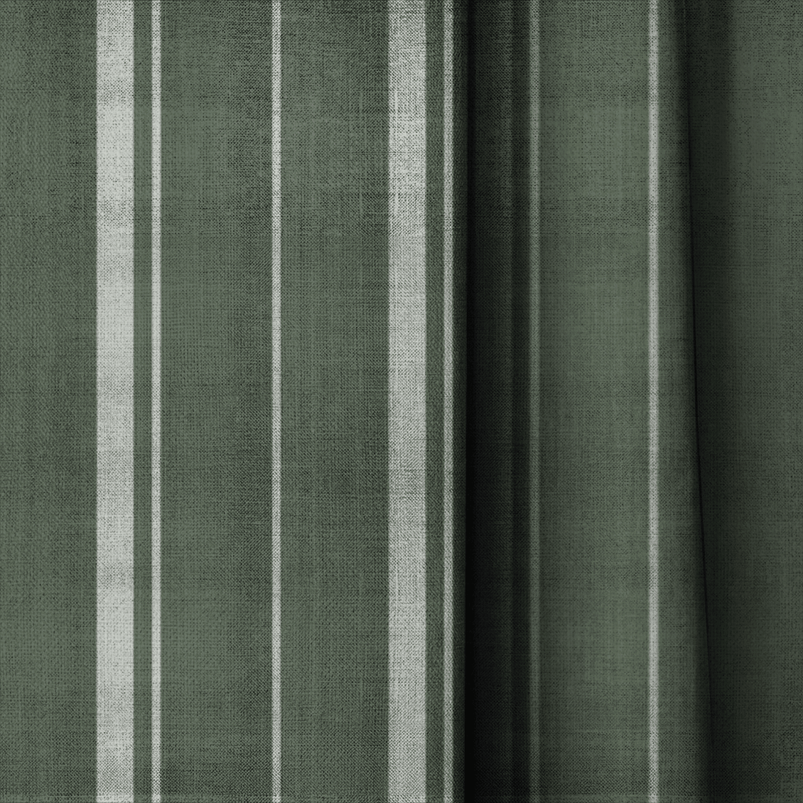 The Silk Garden Evergreen Stripes - Drapery - Lemon Park