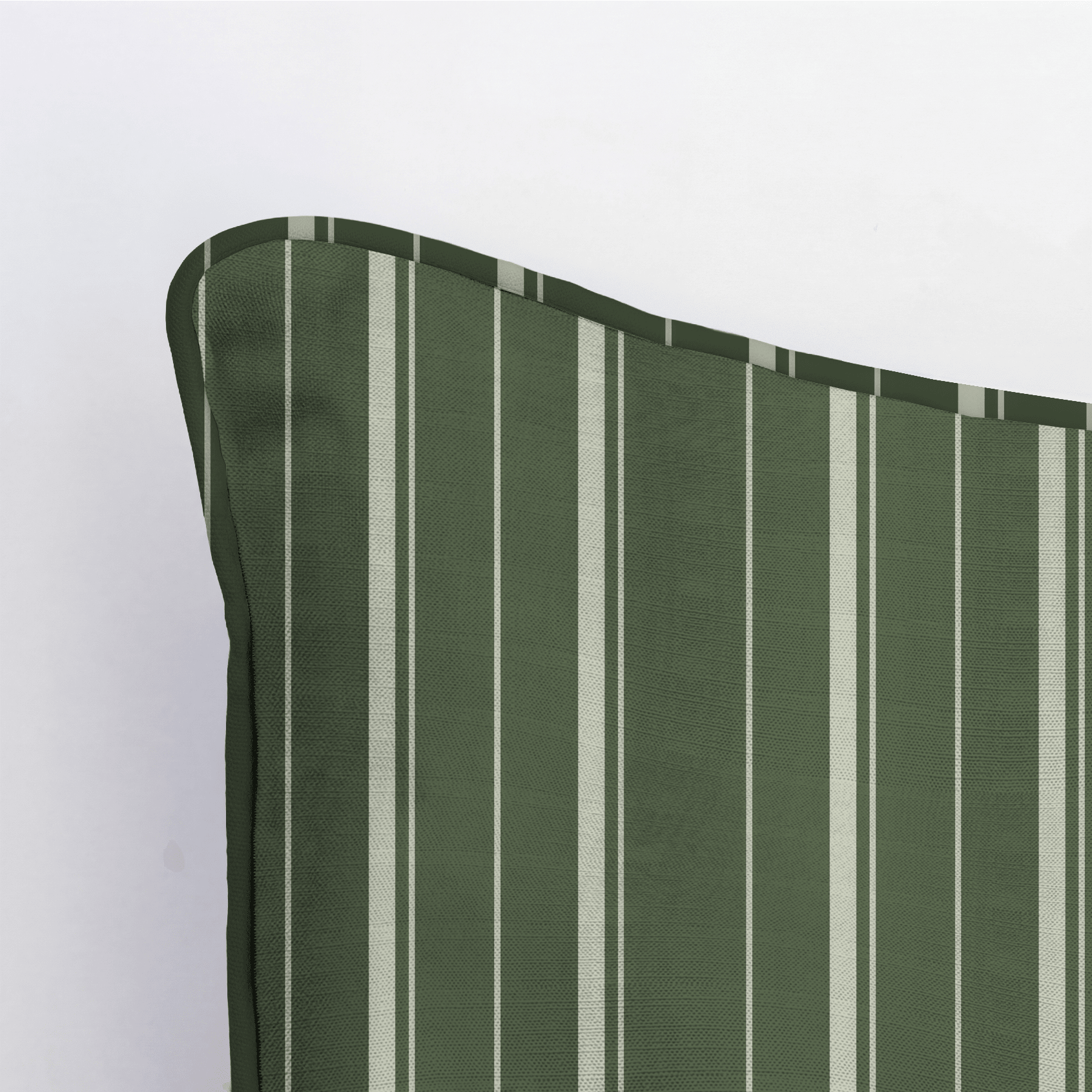 The Silk Garden Evergreen Stripes Throw Pillow - Lemon Park
