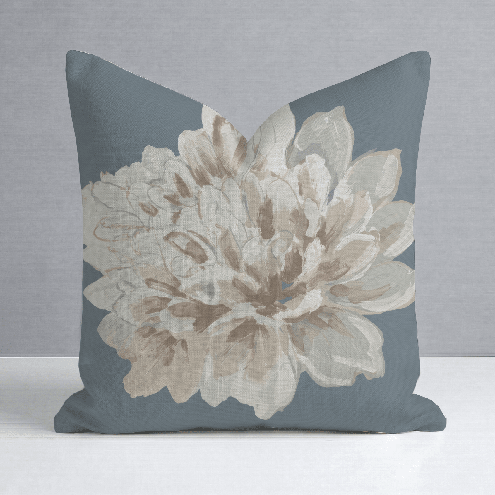 The Silk Garden Flower Throw Pillow - Lemon Park