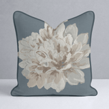 The Silk Garden Flower Throw Pillow - Lemon Park