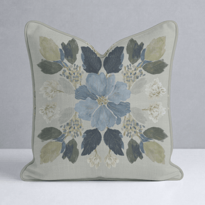 The Silk Garden Leaves Throw Pillow - Lemon Park