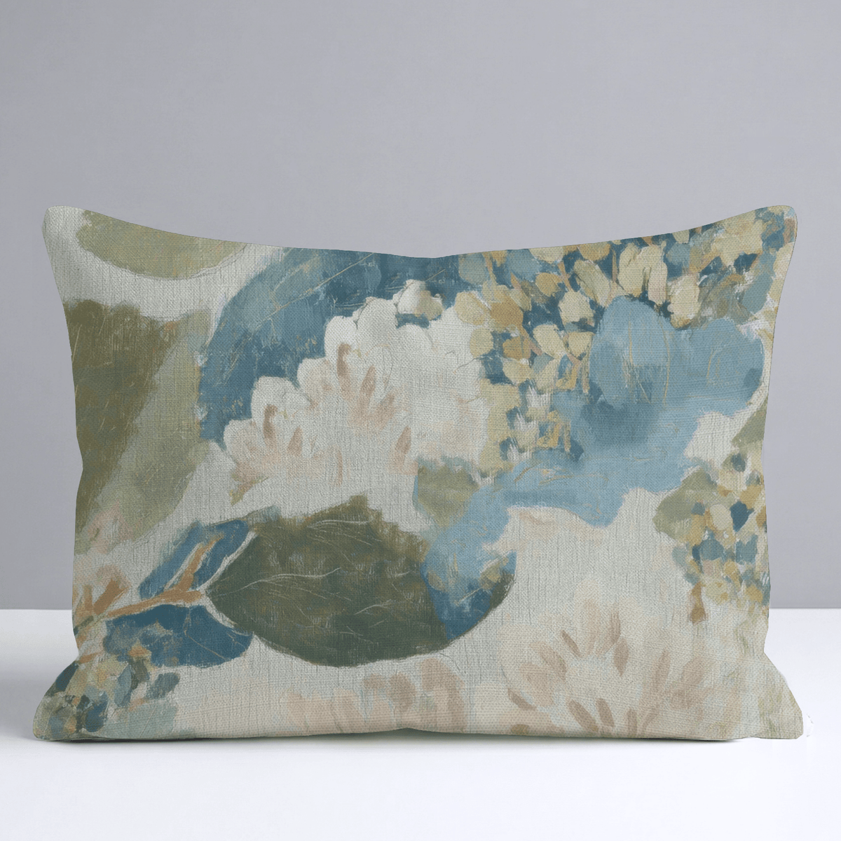 The Silk Garden Pattern Throw Pillow - Lemon Park
