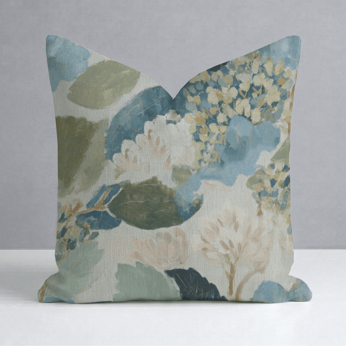 The Silk Garden Pattern Throw Pillow - Lemon Park
