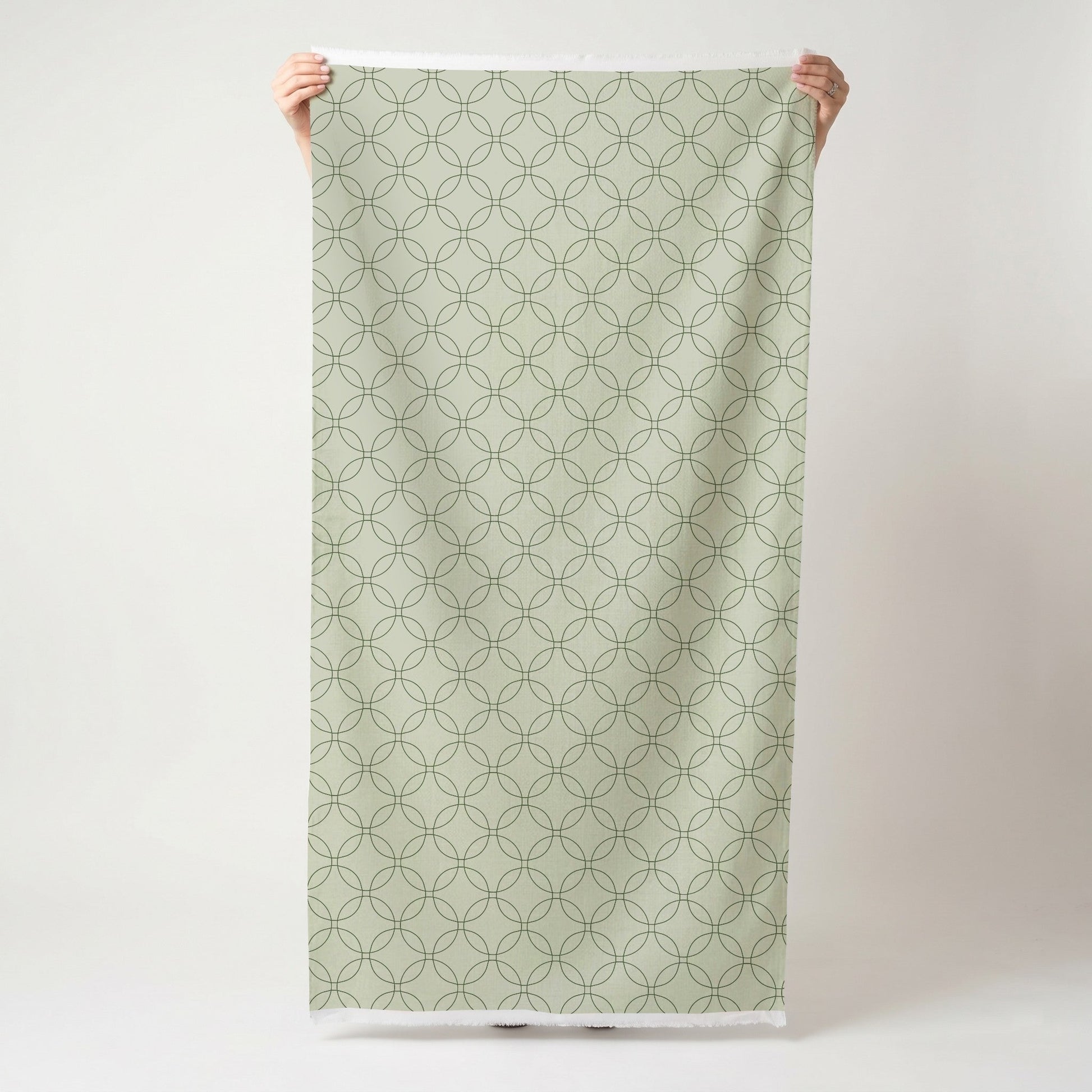 The Silk Garden Sage Diamond - Fabric - Lemon Park