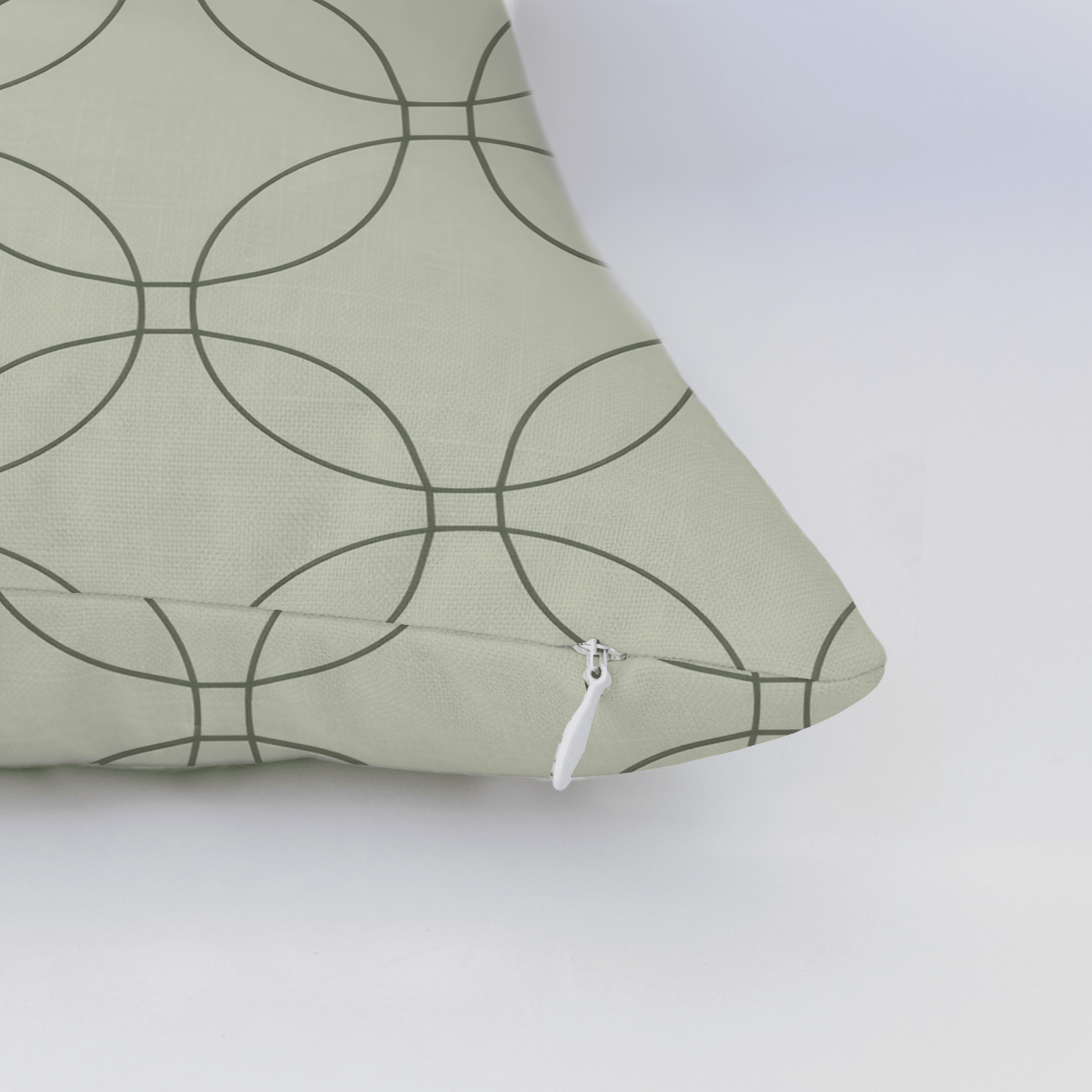 The Silk Garden Sage Diamond Throw Pillow - Lemon Park