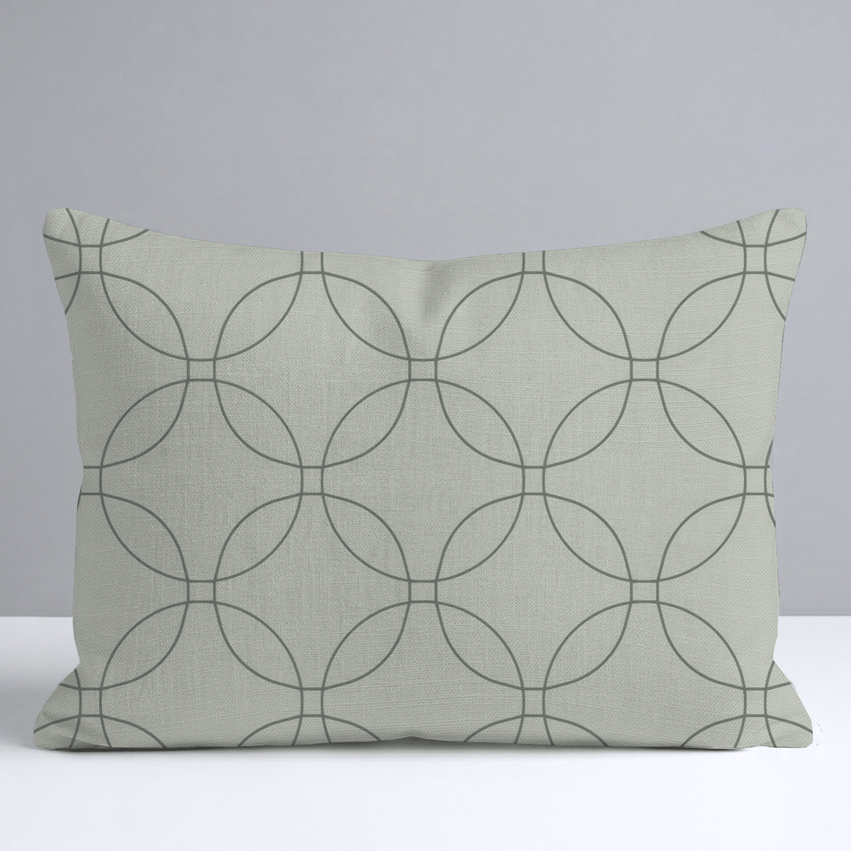 The Silk Garden Sage Diamond Throw Pillow - Lemon Park