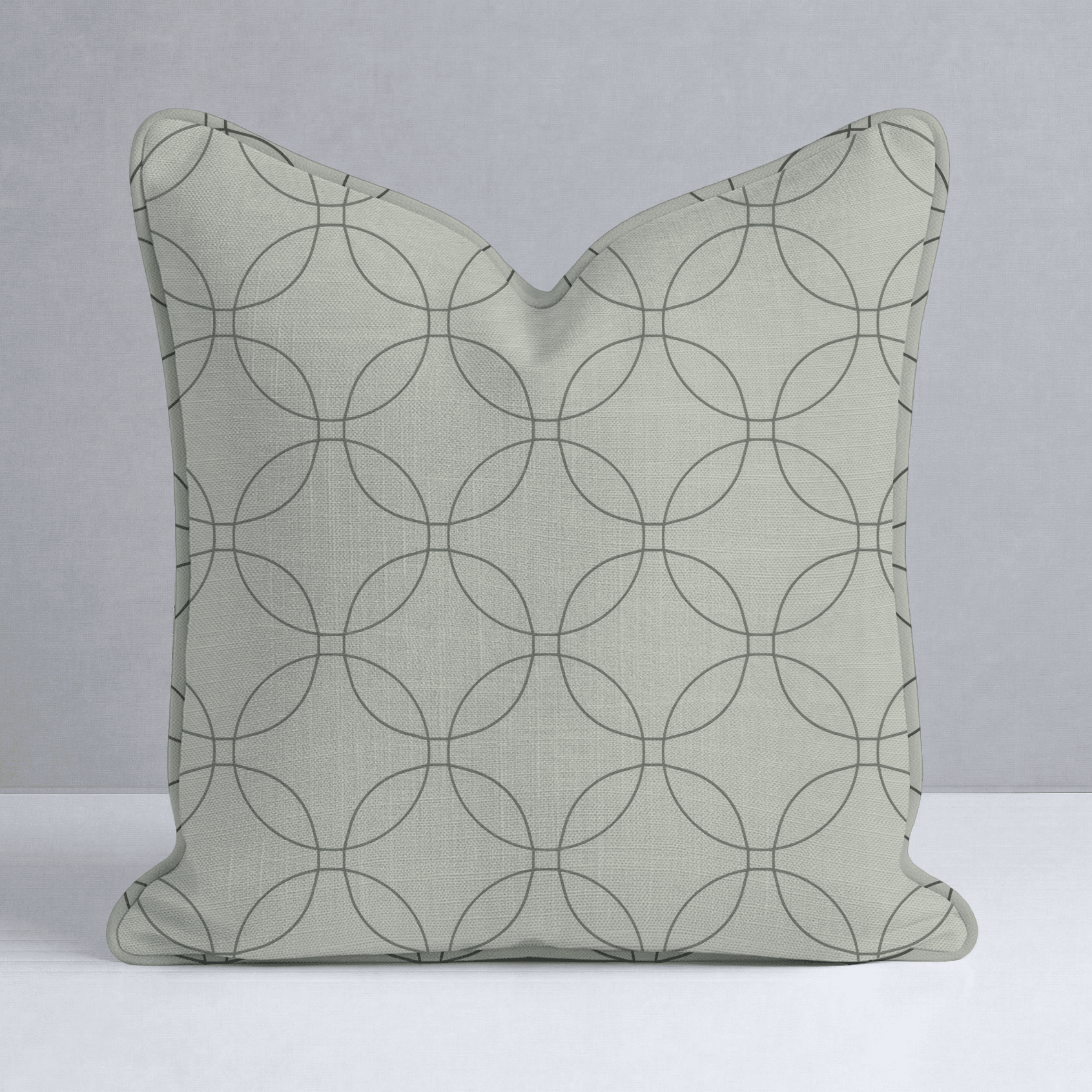 The Silk Garden Sage Diamond Throw Pillow - Lemon Park
