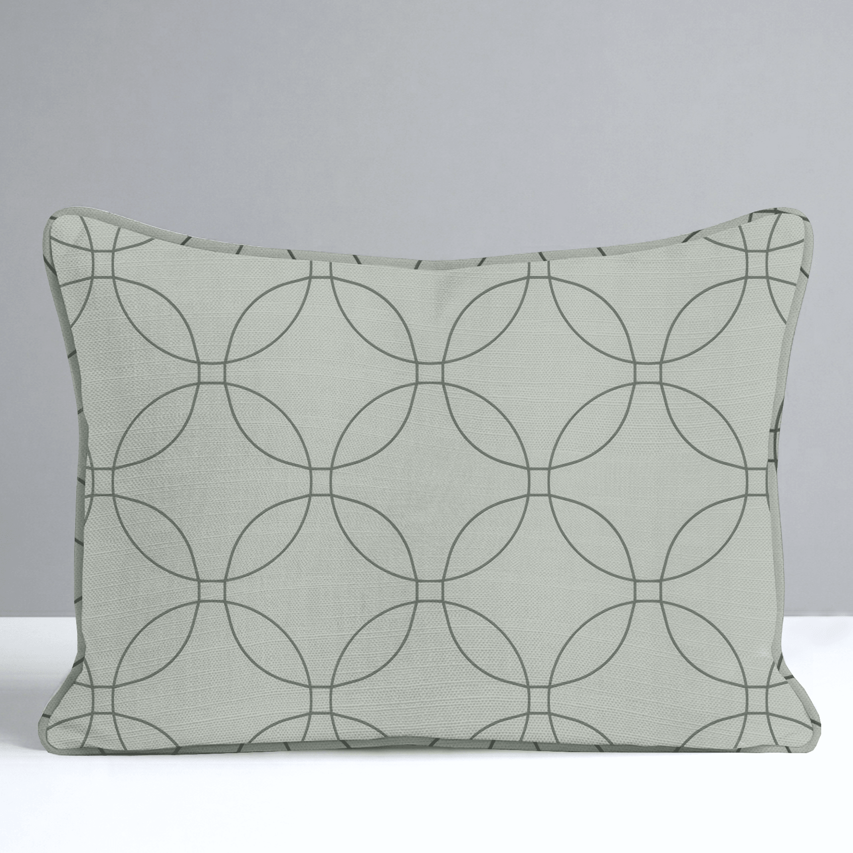 The Silk Garden Sage Diamond Throw Pillow - Lemon Park