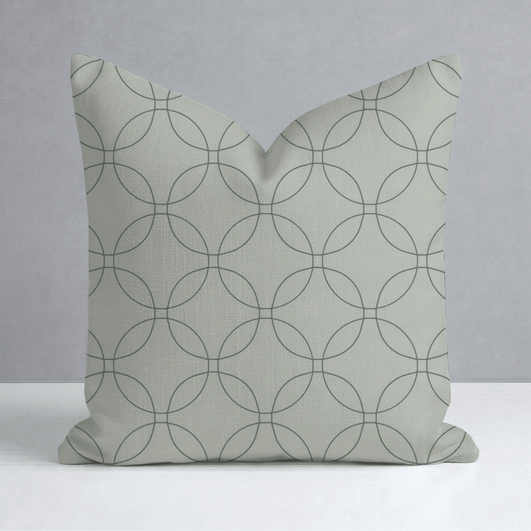 The Silk Garden Sage Diamond Throw Pillow - Lemon Park