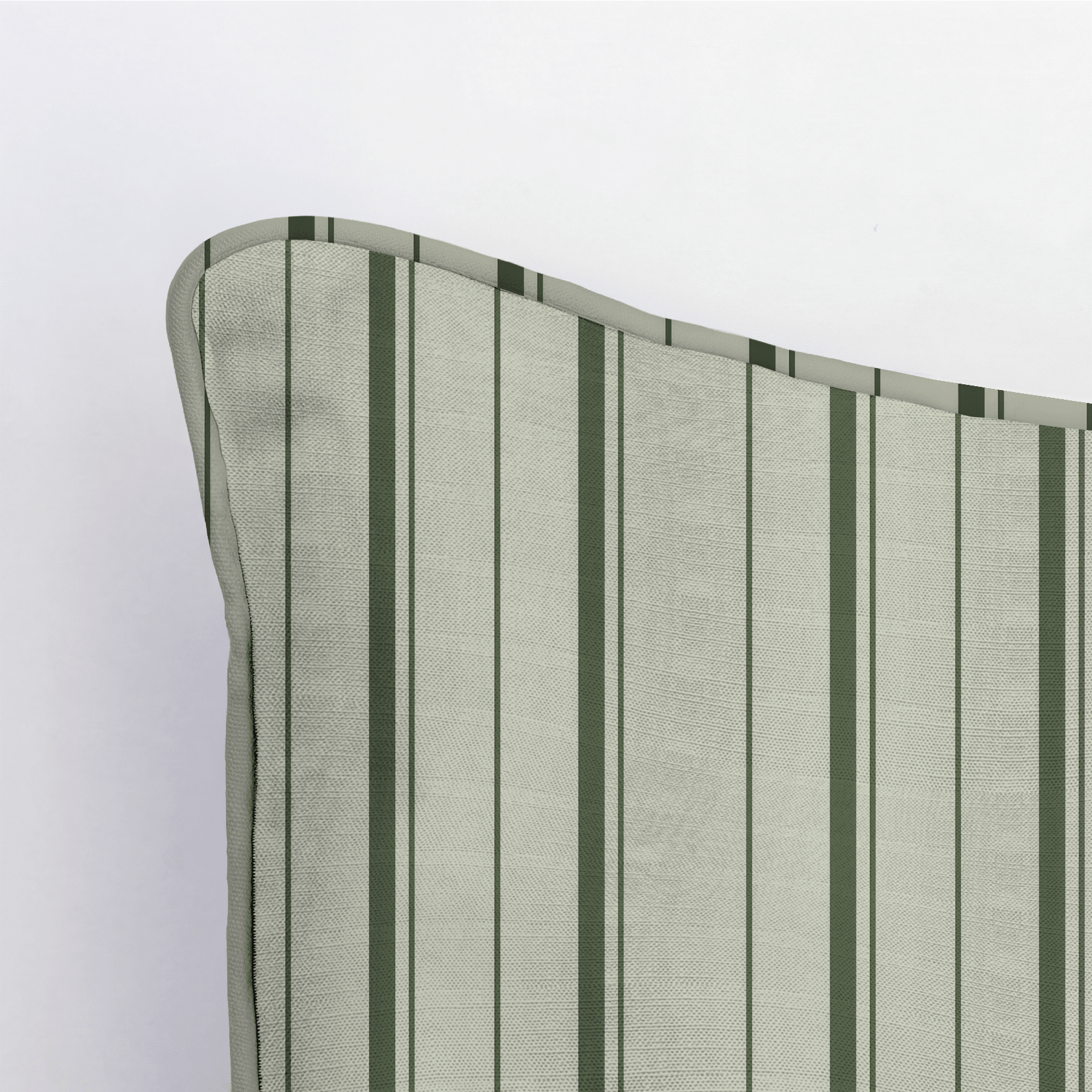 The Silk Garden Sage Stripes Throw Pillow - Lemon Park
