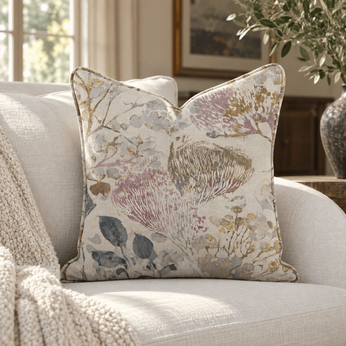 The Soft Green Throw Pillow - Lemon Park