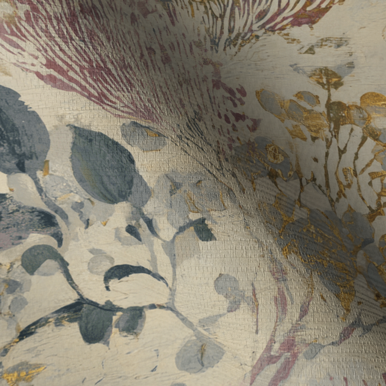 The Soft Green Faux Grasscloth Wallpaper