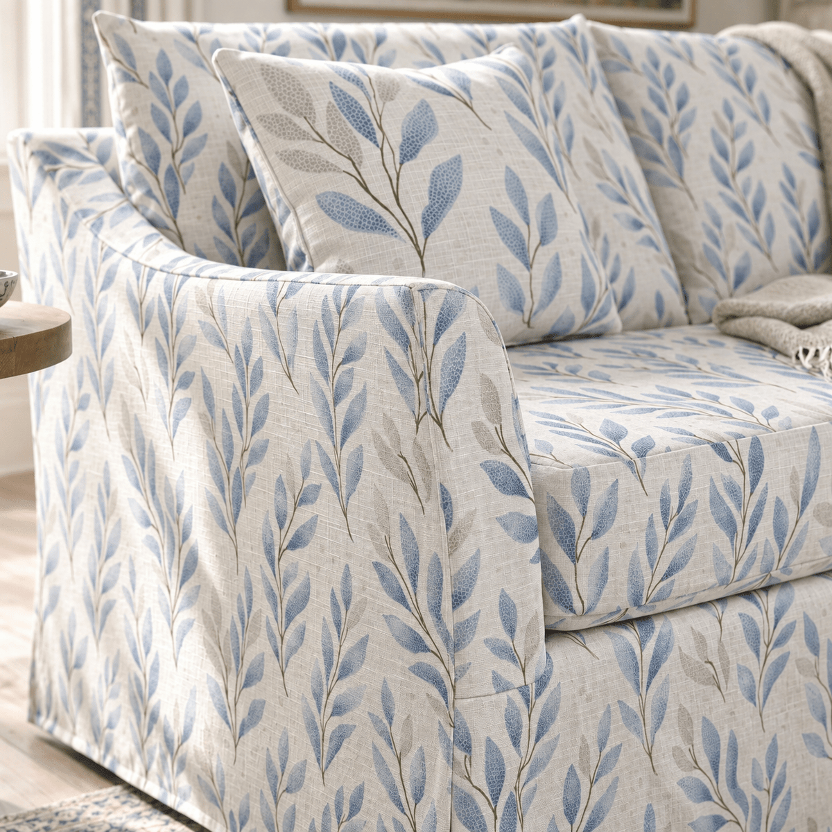 The Theodore Sofa in Atlantic Ferns - Lemon Park