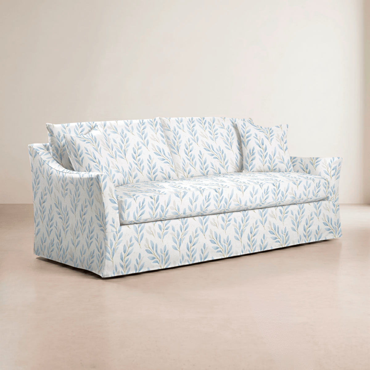 The Theodore Sofa in Atlantic Ferns - Lemon Park