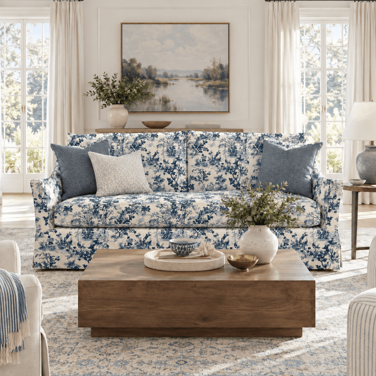 The Theodore Sofa in Benjamin - Lemon Park