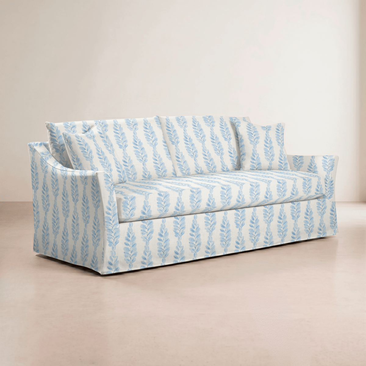 The Theodore Sofa in Carolina Ferns - Lemon Park
