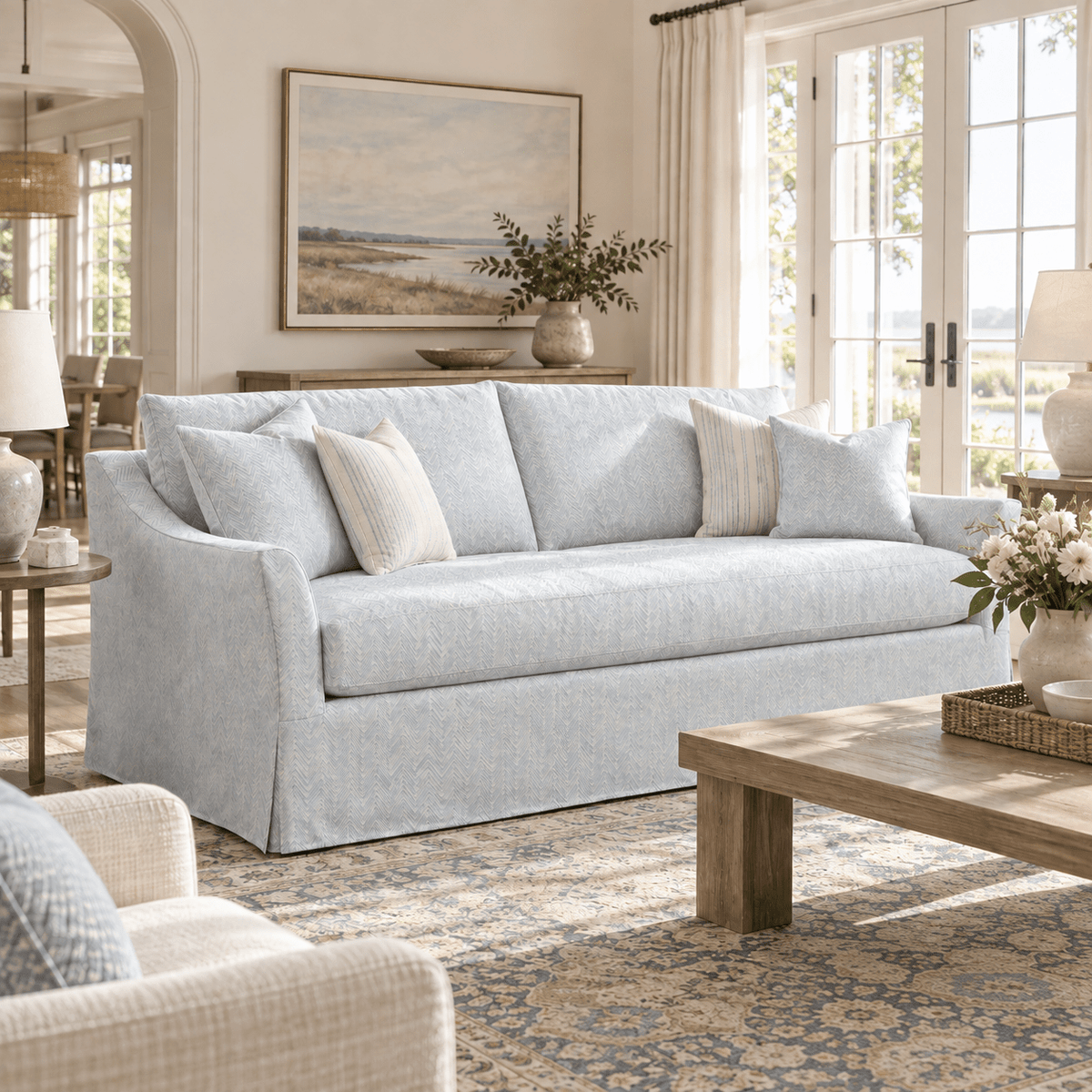 The Theodore Sofa in Classic Harmony - Lemon Park