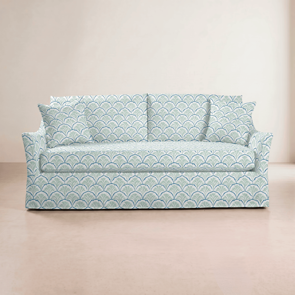 The Theodore Sofa in Hint Of Lime Sprouts - Lemon Park