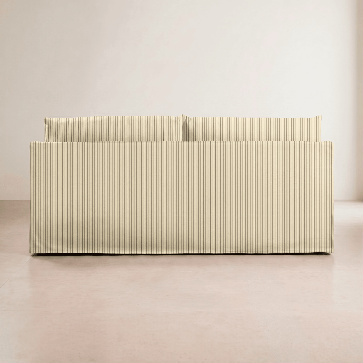 The Theodore Sofa in Jude Pinstripe - Lemon Park