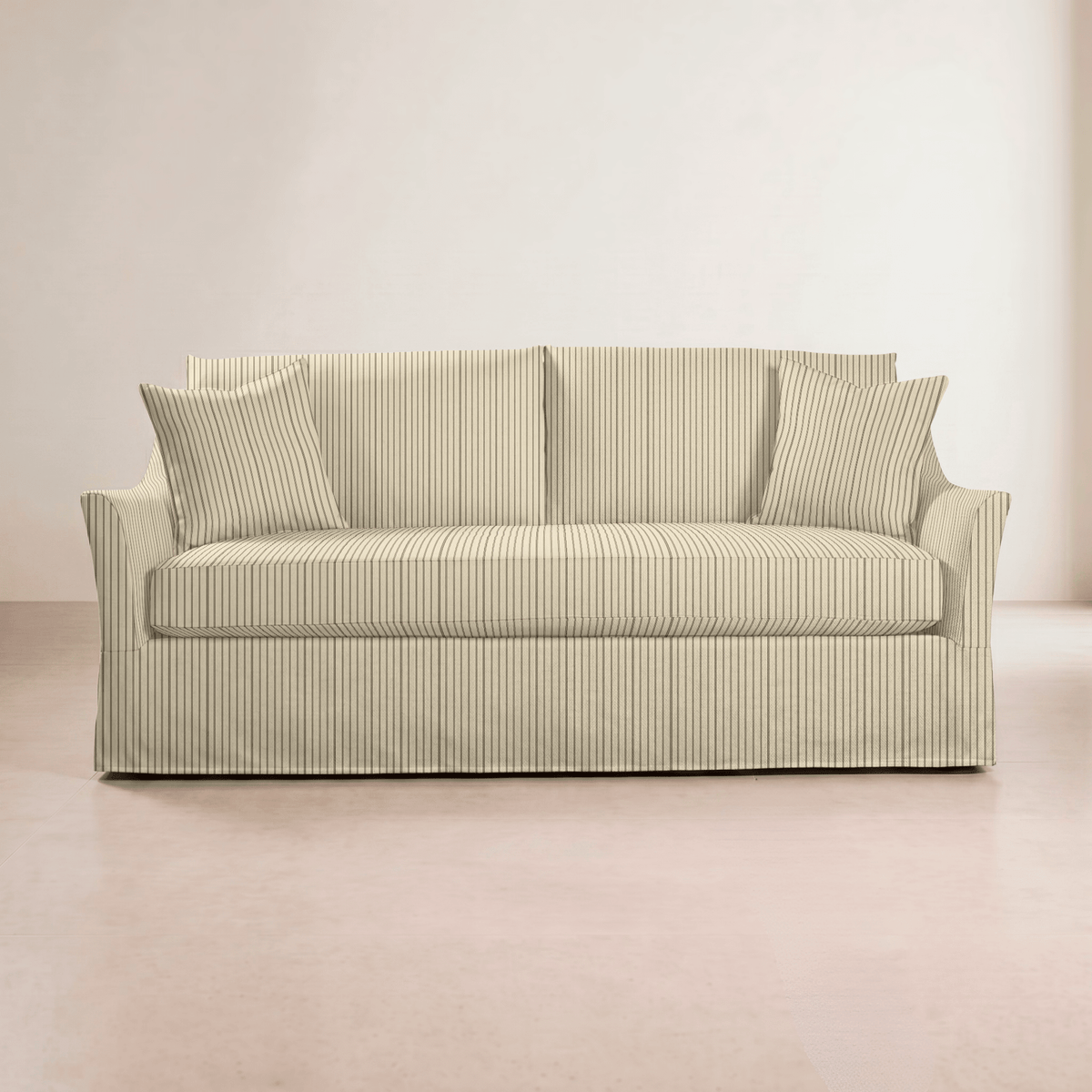 The Theodore Sofa in Jude Pinstripe - Lemon Park