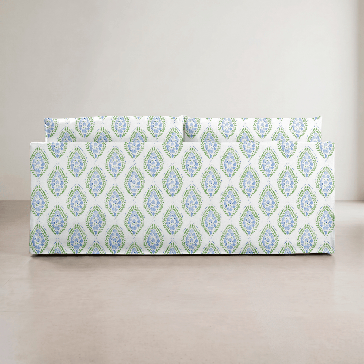 The Theodore Sofa in Leaf Me Be - Lemon Park