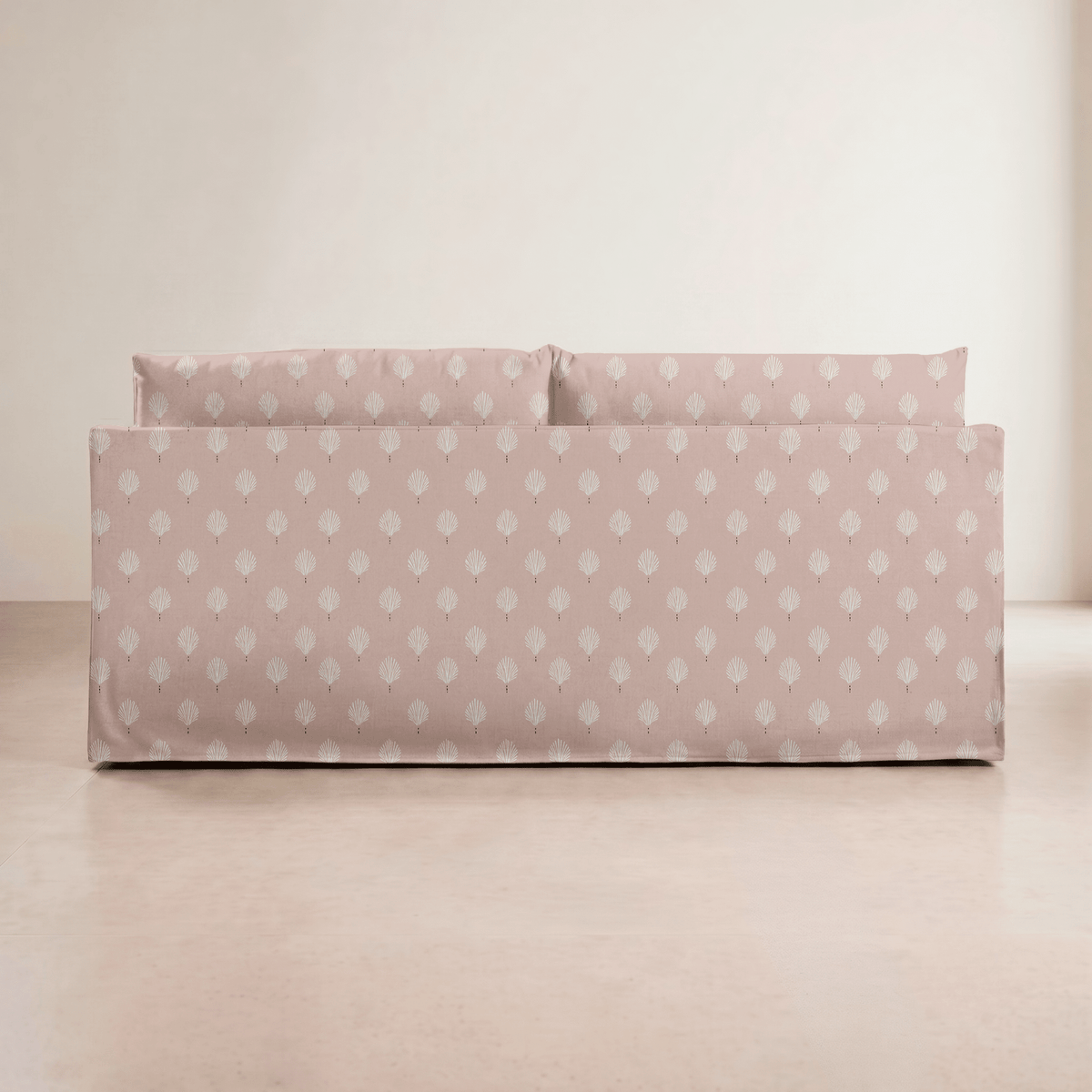 The Theodore Sofa in Loose Stems Petaline Block Print - Lemon Park