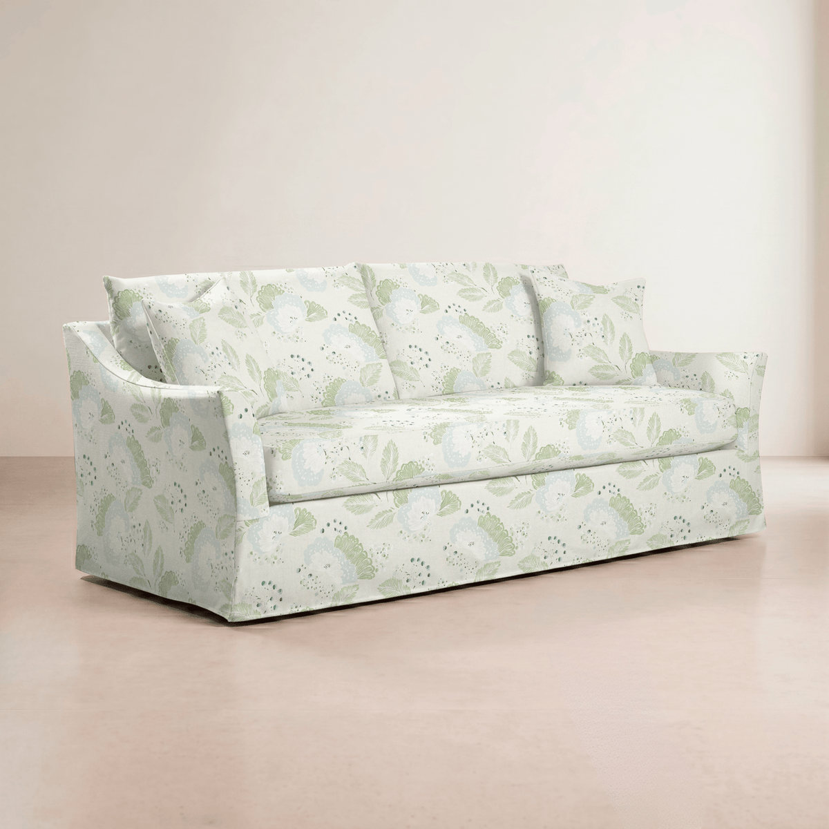 The Theodore Sofa in Mint to Be - Lemon Park