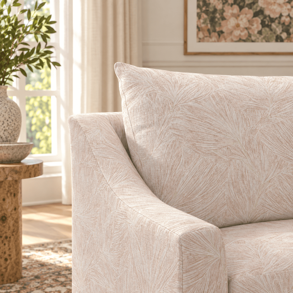 The Theodore Sofa in Pop of Pink - Lemon Park