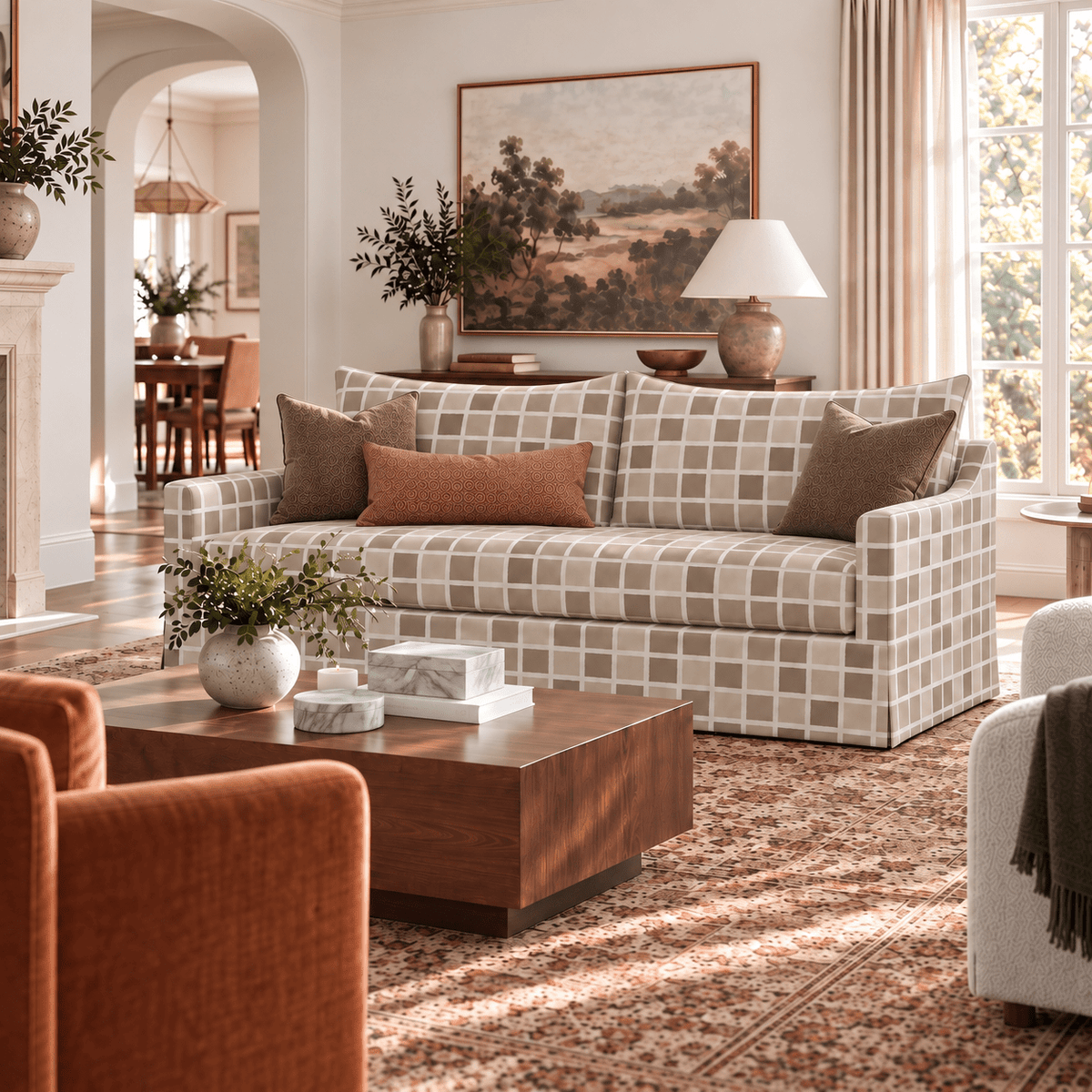 The Theodore Sofa in Thistle Hill - Lemon Park