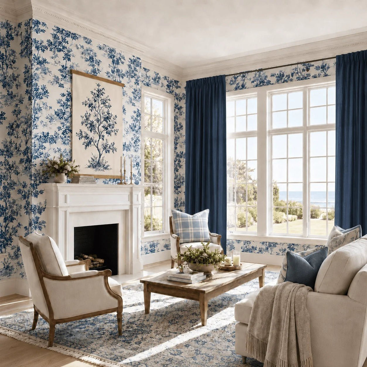 The Toile House Sample Kit - Lemon Park