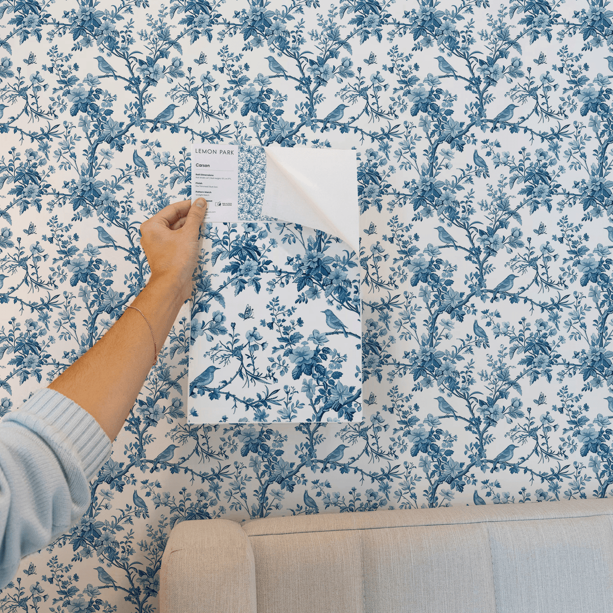 The Toile House Sample Kit - Lemon Park