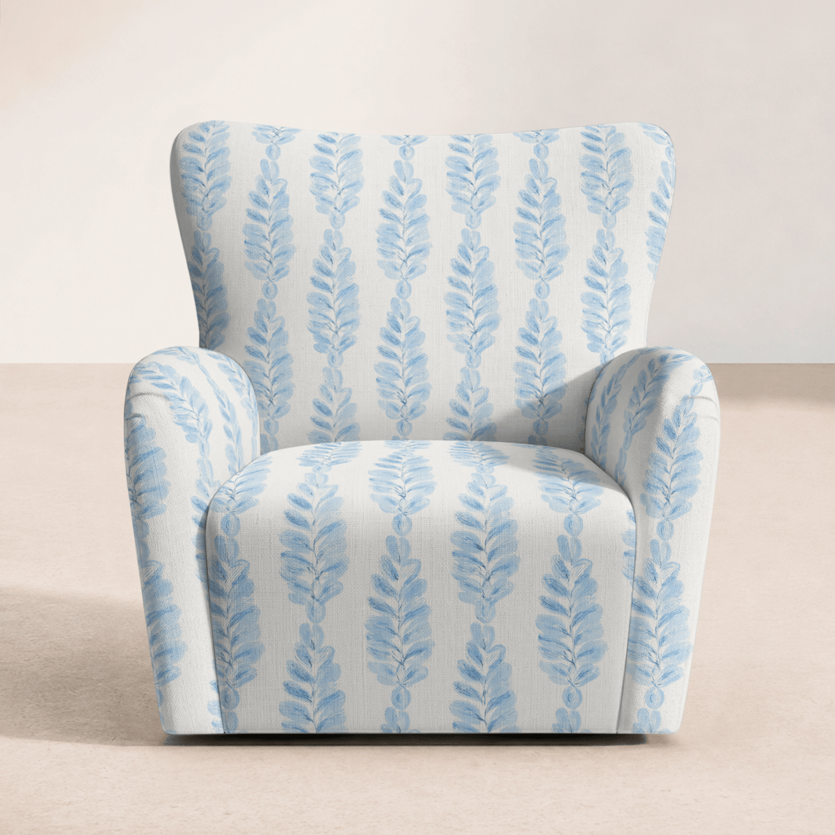 The Winston Chair in Carolina Ferns - Lemon Park