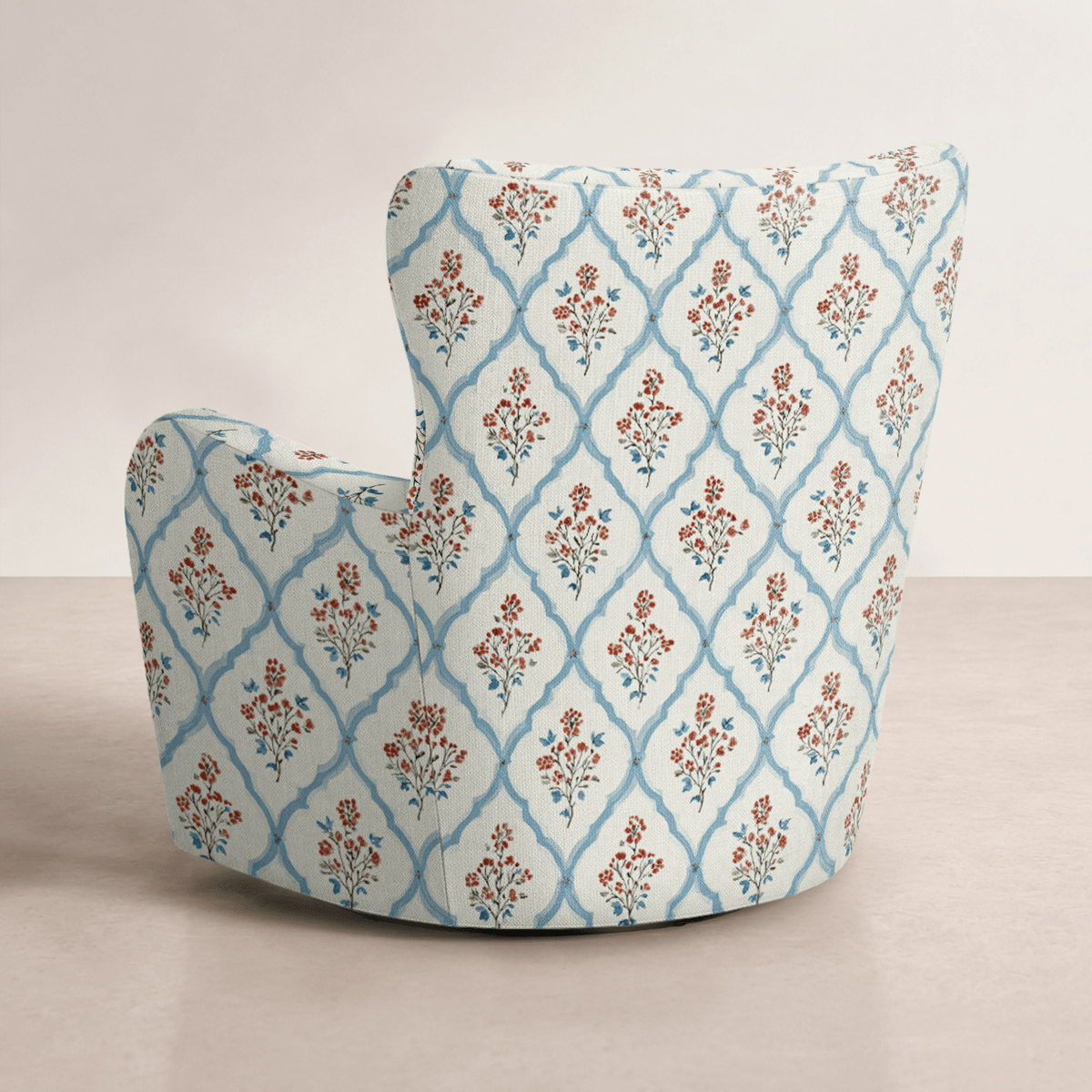 The Winston Chair in Chambray Tiles - Lemon Park